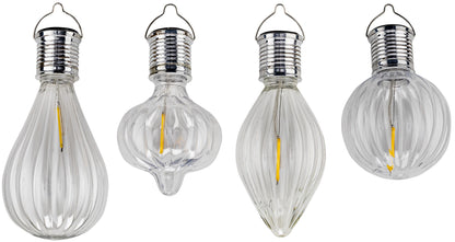 Solar-Hängedeko "Lampadina" 4er-Set