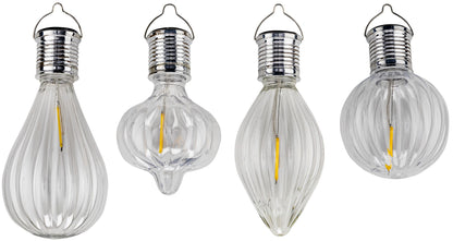 Solar-Hängedeko "Lampadina" 4er-Set