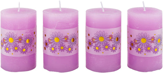 Stumpenkerzen "Amalie" 4er-Set