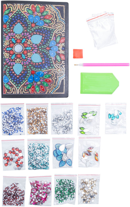 Diamond Painting Notizbuch "Sparkling Mandala" DIN A5