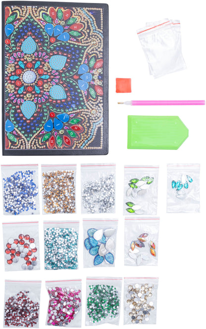 Diamond Painting Notizbuch "Sparkling Mandala" DIN A5