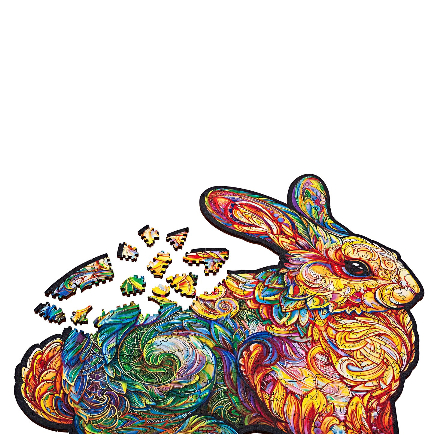 Holzpuzzle (Motiv: Hase 200 Teile, 29 x 30 cm)