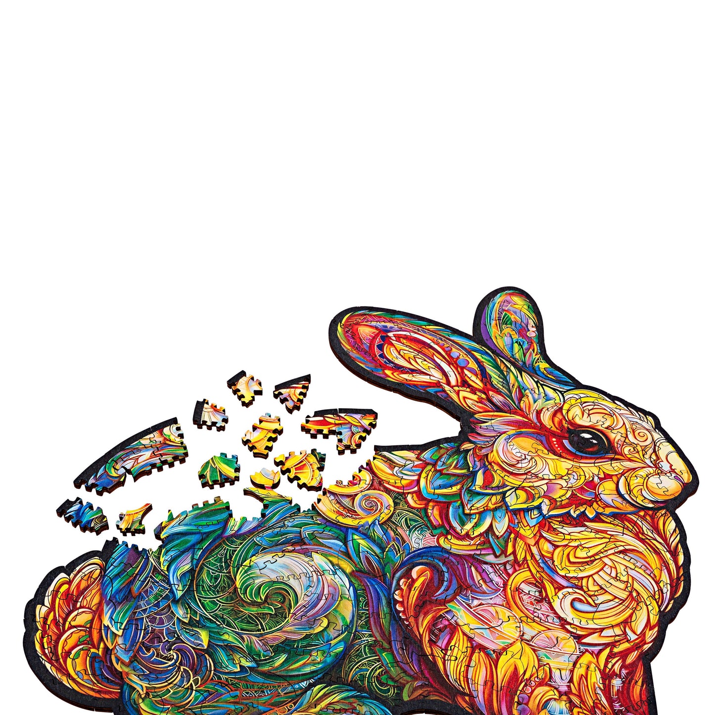 Holzpuzzle (Motiv: Hase 200 Teile, 29 x 30 cm)