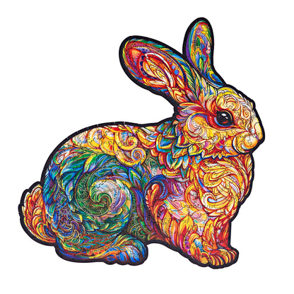 Holzpuzzle (Motiv: Hase 200 Teile, 29 x 30 cm)