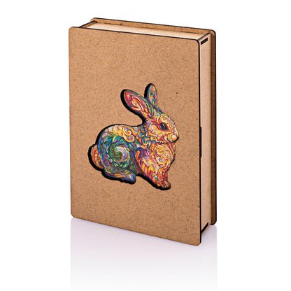 Holzpuzzle (Motiv: Hase 200 Teile, 29 x 30 cm)