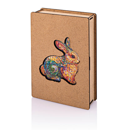 Holzpuzzle (Motiv: Hase 200 Teile, 29 x 30 cm)