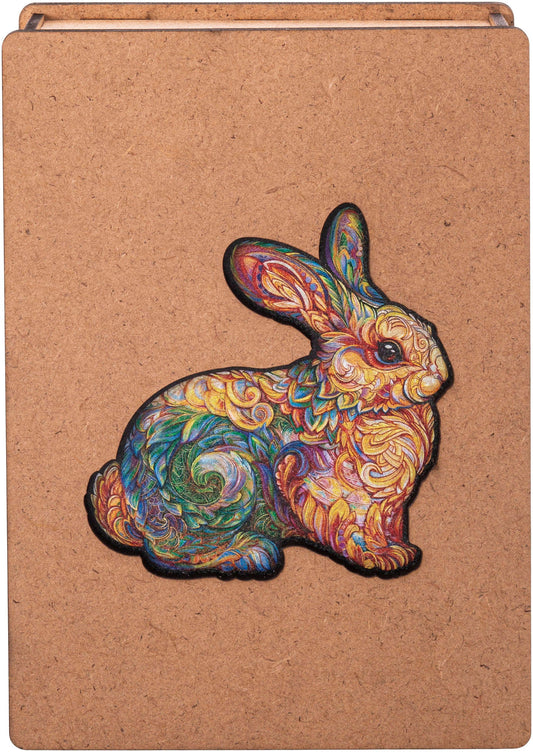 Holzpuzzle (Motiv: Hase 200 Teile, 29 x 30 cm)
