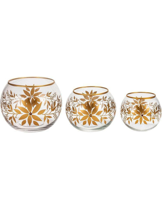 Windlichter "Flower" 3er-Set