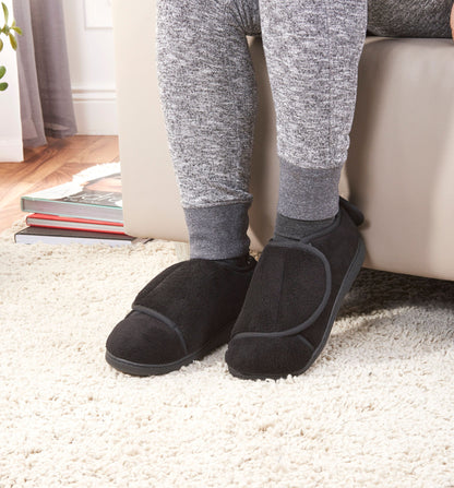 Klett-Hausschuhe, schwarz (Grösse: 38 - 39)