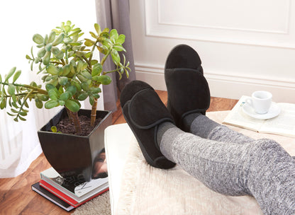 Klett-Hausschuhe, schwarz (Grösse: 40 - 41)