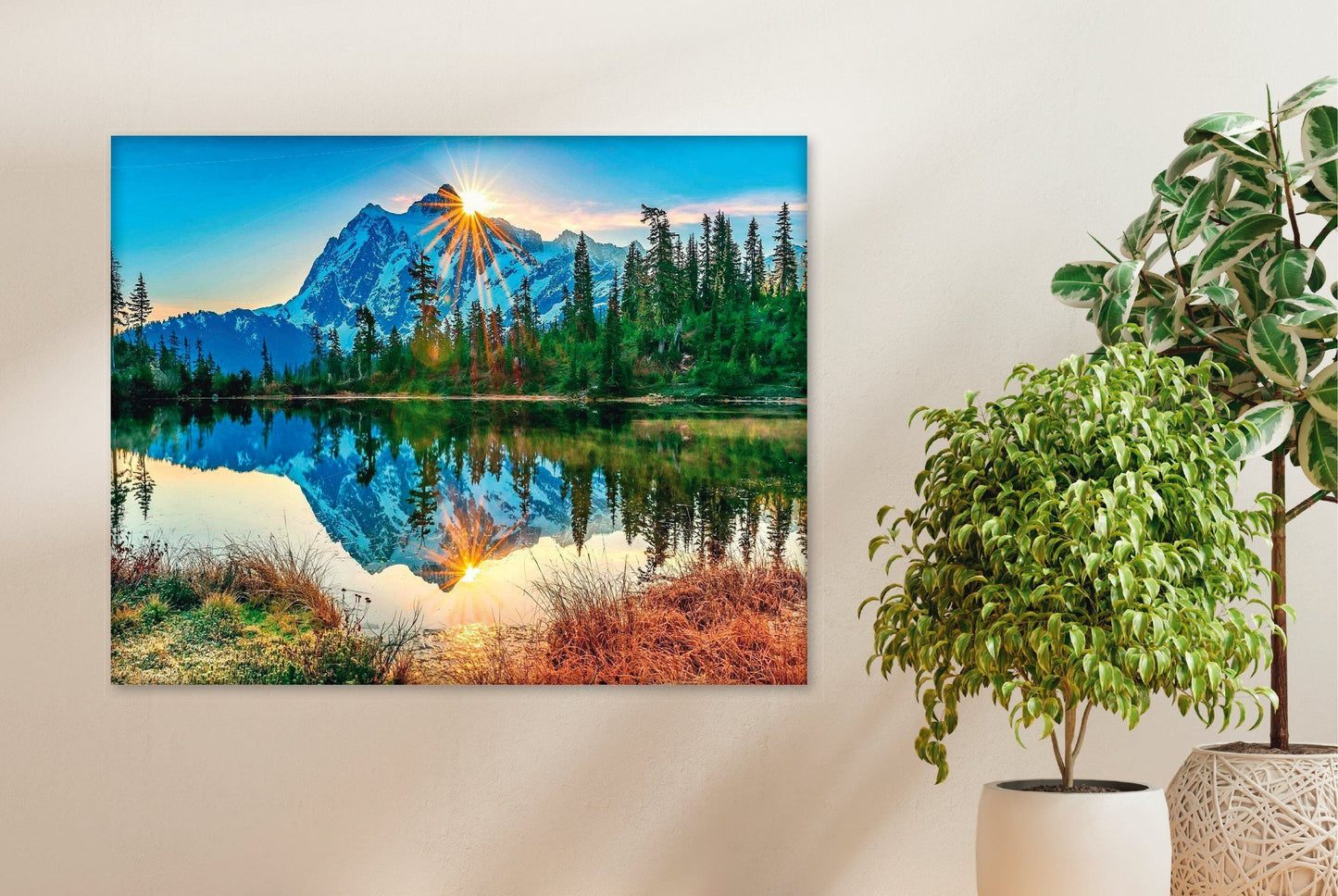 Diamond Painting "Schneeberge am See" 50 x 40 cm