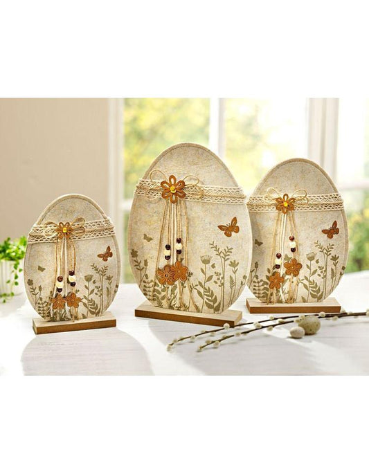 Dekofigur Ostereier "Uovo" 3er-Set