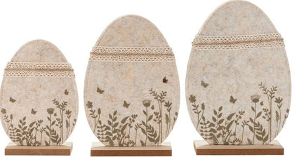 Dekofigur Ostereier "Uovo" 3er-Set