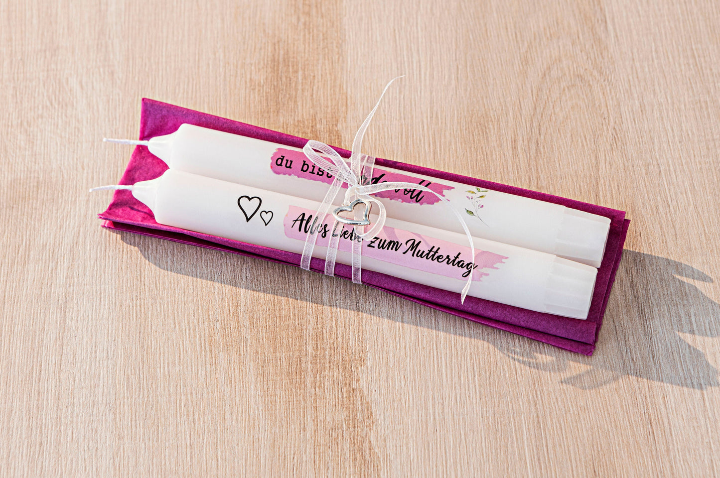 Kerzen-Tattoo-Set "Lieblingsmensch" 20-teilig