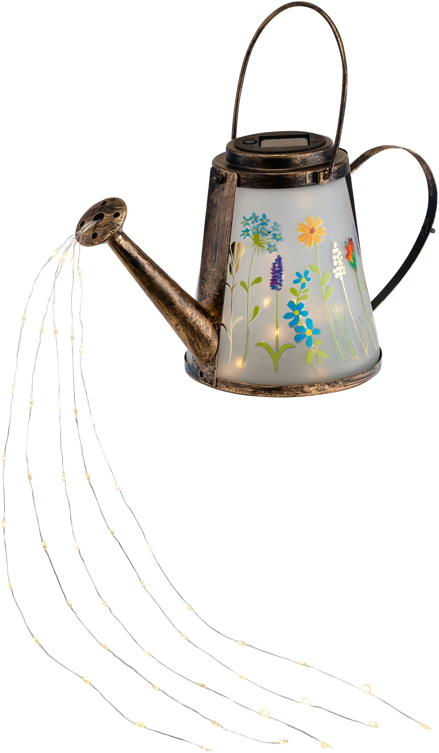 Solar-Gartenstecker "Giesskanne Flower" 70 LEDs