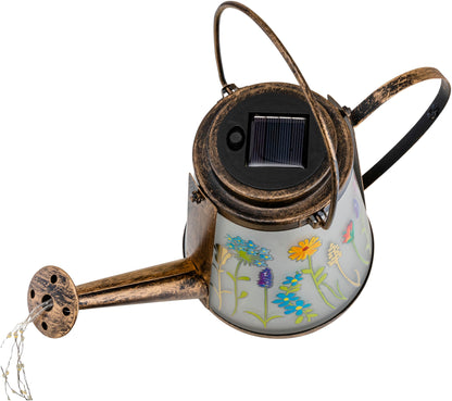 Solar-Gartenstecker "Giesskanne Flower" 70 LEDs