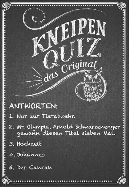 Moses Kneipenquiz Das Original