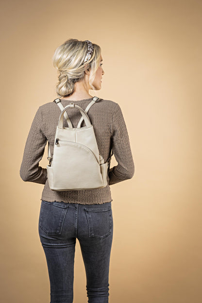 T&F Schulter- & Rucksacktasche "Sophia" (Farbe: pink)