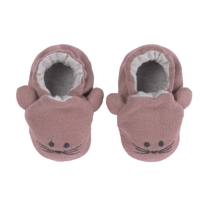 Lässig Krabbelschuhe "Little Chums - Mouse", beere