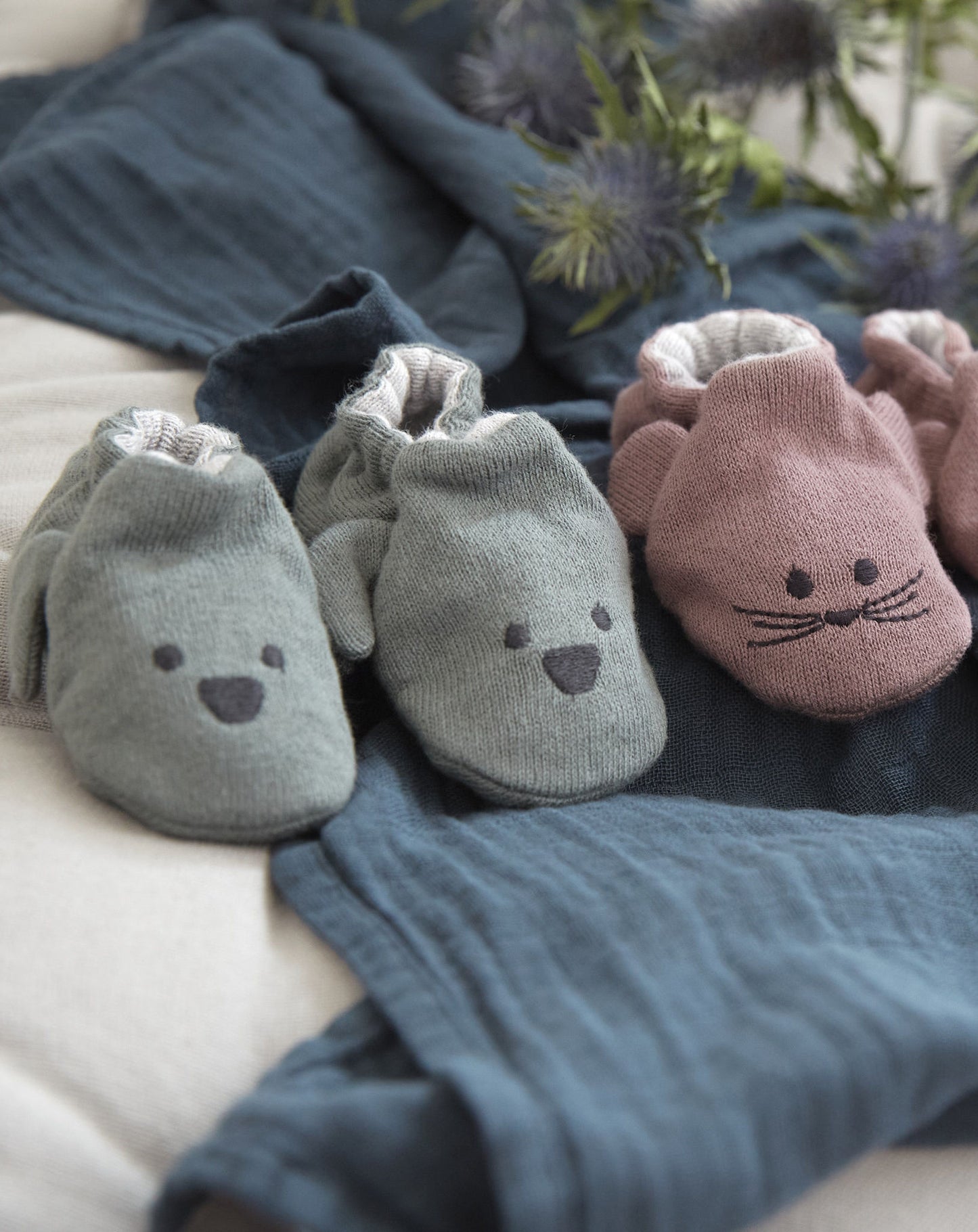 Lässig Krabbelschuhe "Little Chums - Dog", grau