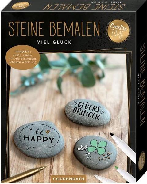 Die Spiegelburg Steine bemalen Viel Glück
