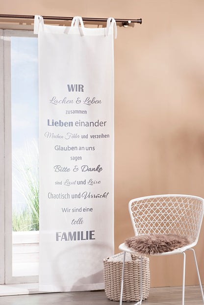 Vorhang "Familie", 60x200cm