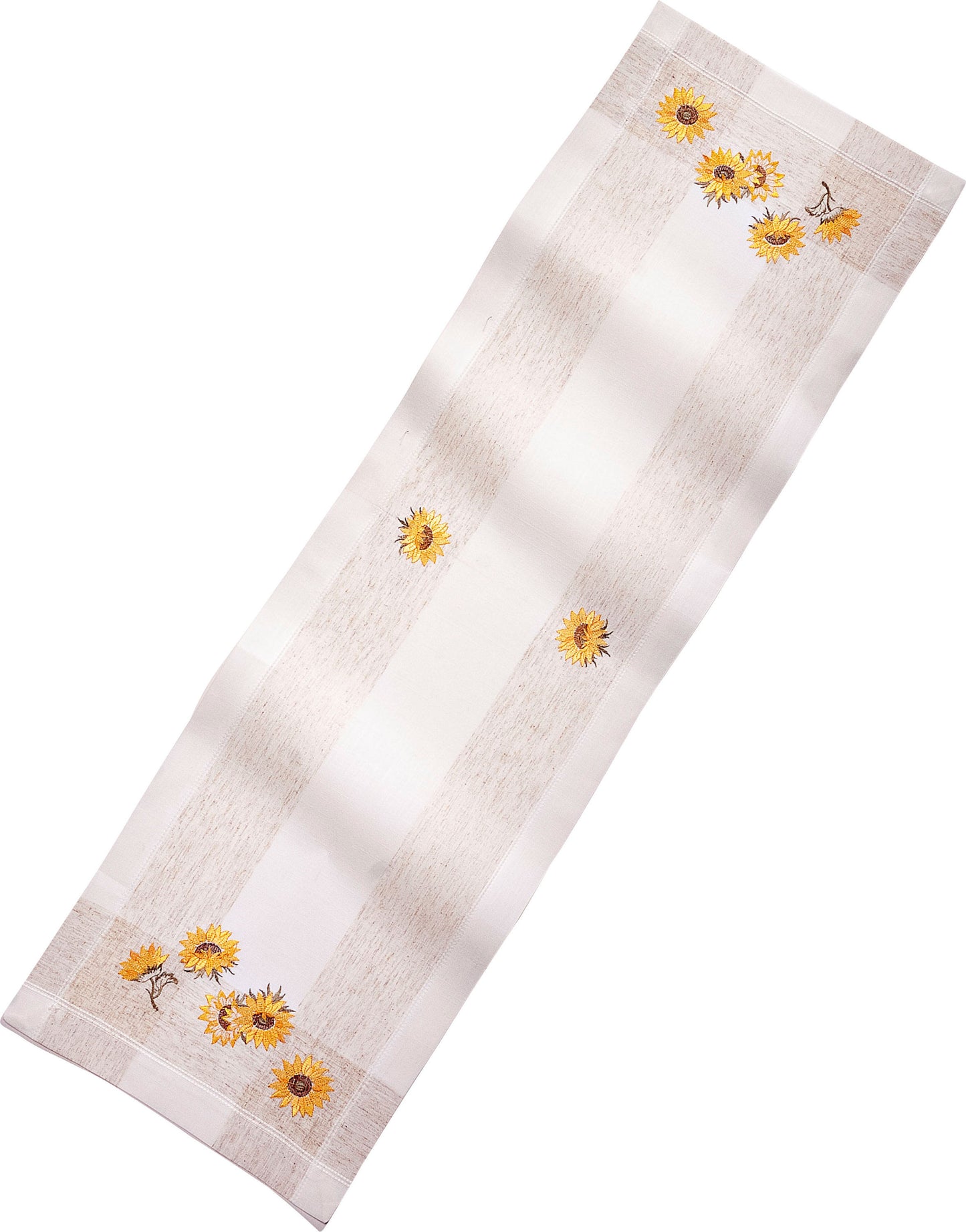 Tischläufer "Sonnenblumen" mit Stickerei, 40 x 140 cm