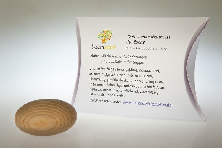 Handschmeichler Esche 45mm mit Baumhoros