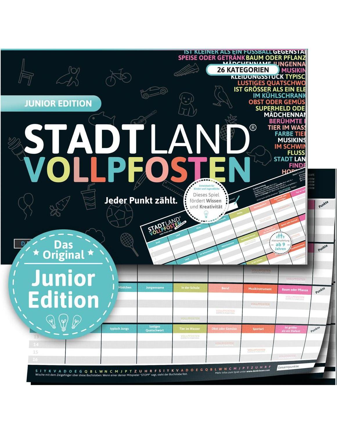 Denkriesen Stadt Land Vollpfosten - Jeder Punkt zählt
