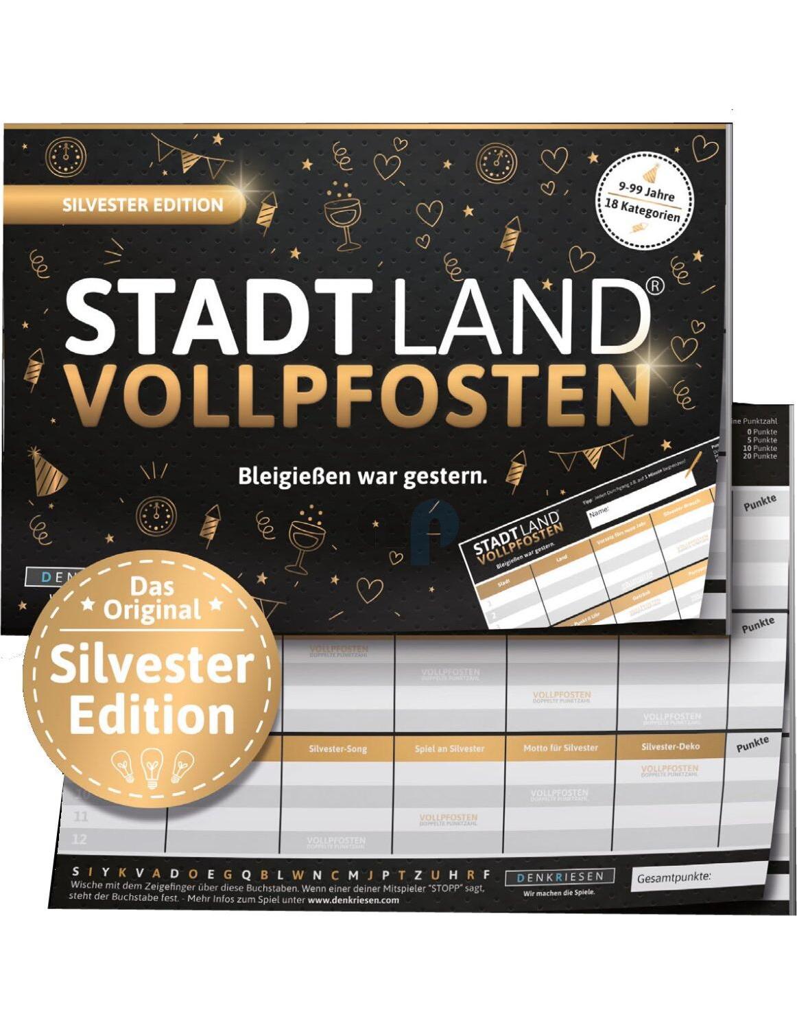 Denkriesen Stadt Land Vollpfosten Silvester Edition