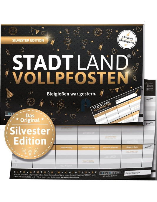Denkriesen Stadt Land Vollpfosten Silvester Edition
