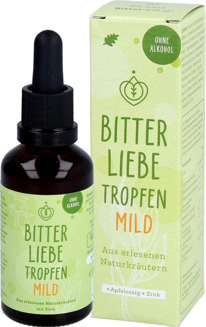 BitterLiebe Tropfen mild mit Bitterstoffen (50ml) - ohne Alkohol