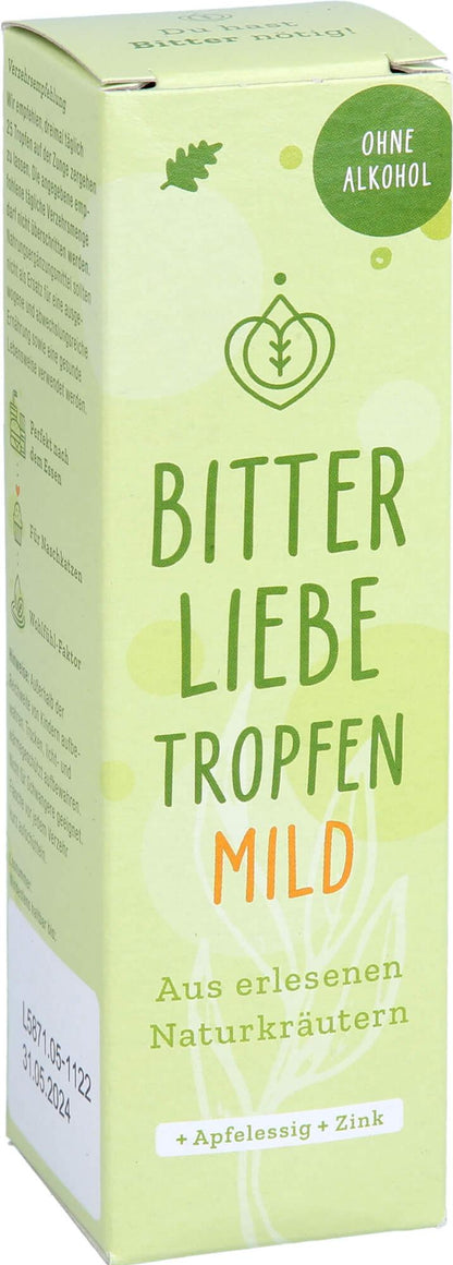 BitterLiebe Tropfen mild mit Bitterstoffen (50ml) - ohne Alkohol