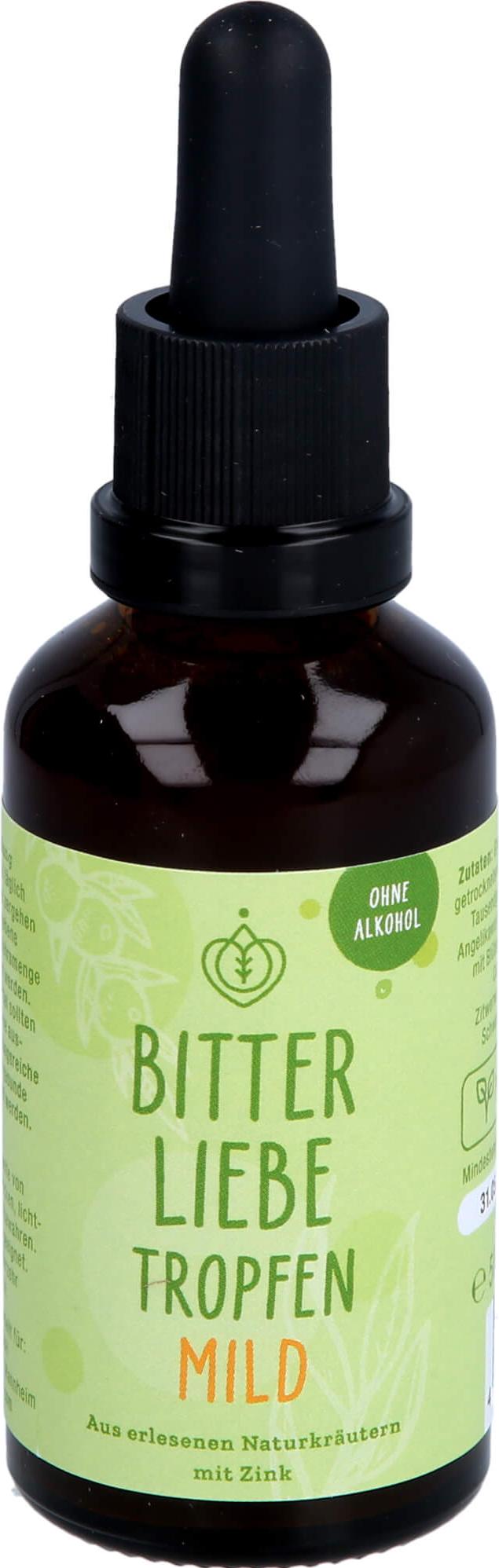 BitterLiebe Tropfen mild mit Bitterstoffen (50ml) - ohne Alkohol