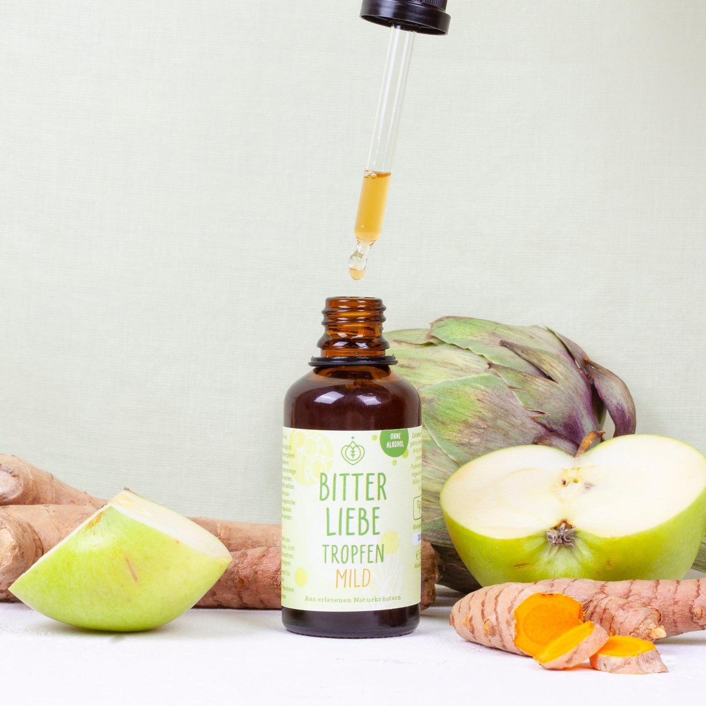 BitterLiebe Tropfen mild mit Bitterstoffen (50ml) - ohne Alkohol