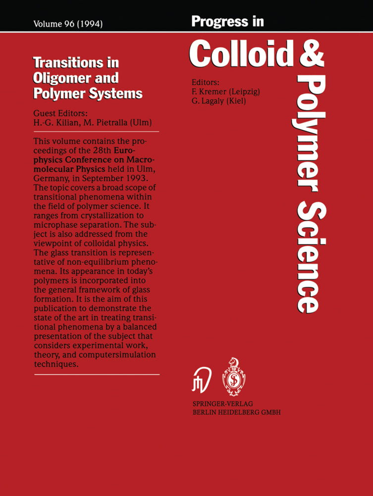 Transitions in Oligomer and Polymer Systems (Hans-Georg Kilian)