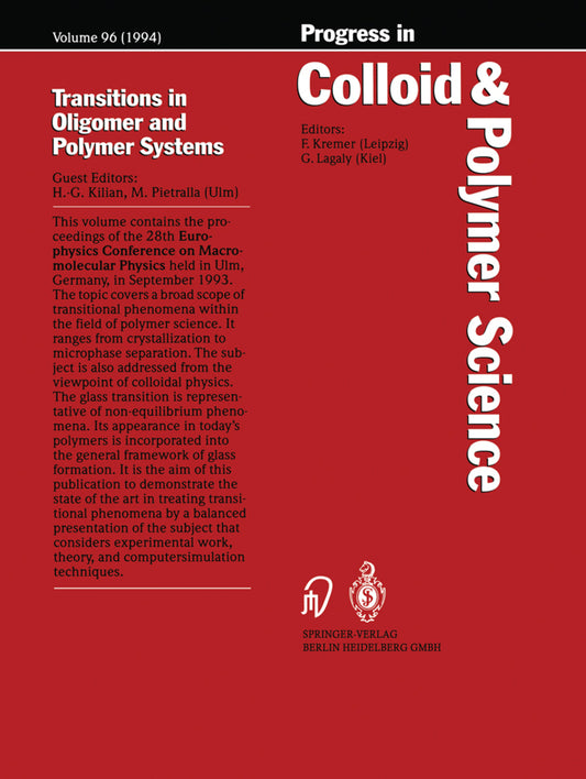 Transitions in Oligomer and Polymer Systems (Hans-Georg Kilian)