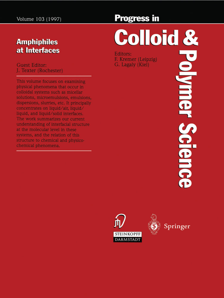 Amphiphiles at Interfaces (John Texter)