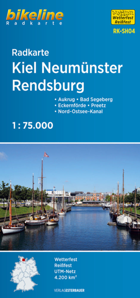 Bikeline Radkarte Kiel, Neumünster, Rendsburg (Esterbauer Verlag)