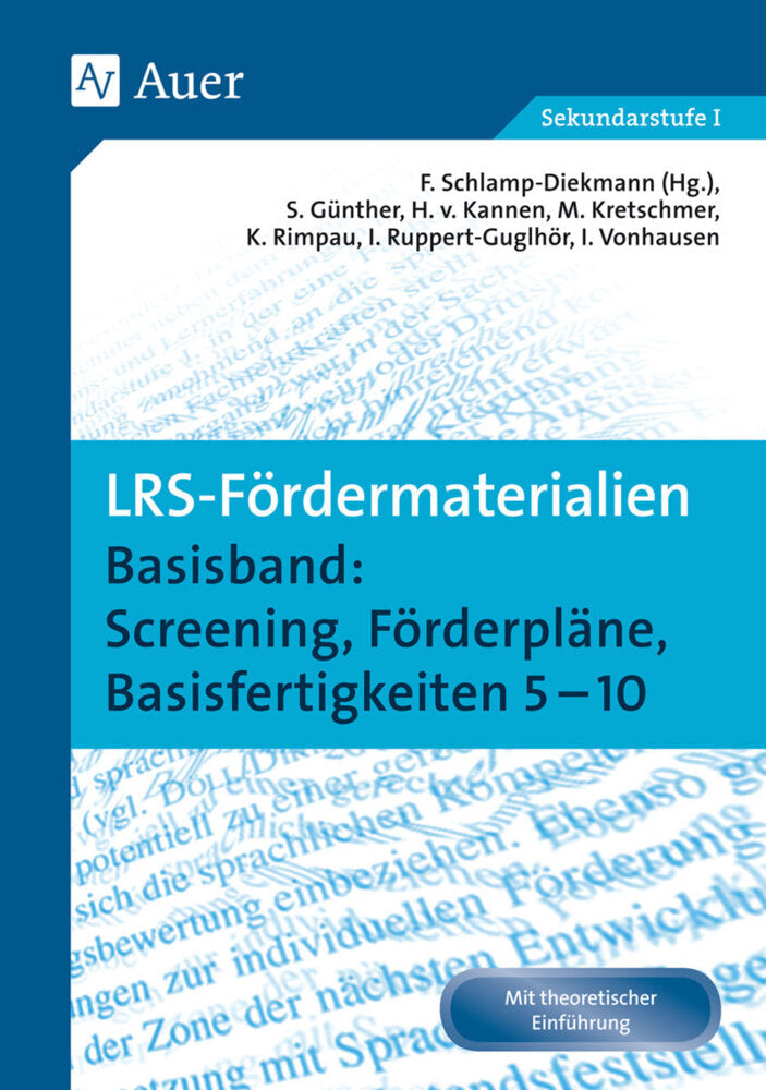 Basisband: Screening, Förderpläne, Basisfertigkeiten 5-10 (Franziska Schlamp-Diekmann)