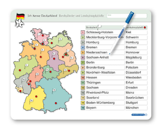 Ich kenne Deutschland - Bundesländer und Landeshauptstädte für die 3. bis 5. Klasse (Sternchenverlag Gmbh)