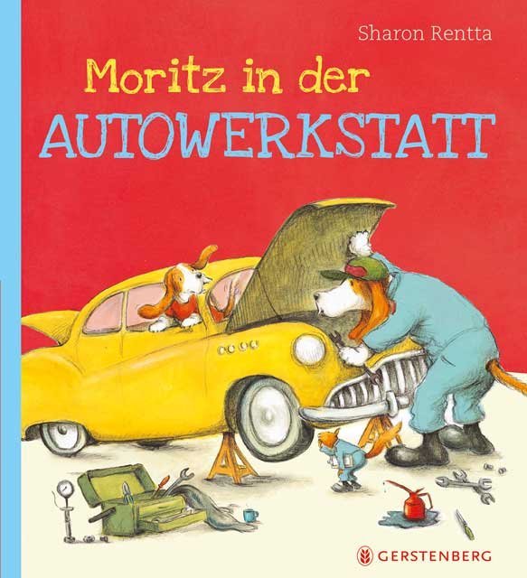 Moritz in der Autowerkstatt (Sharon Rentta)