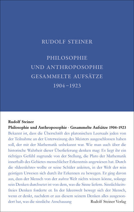 Philosophie und Anthroposophie (Rudolf Steiner)