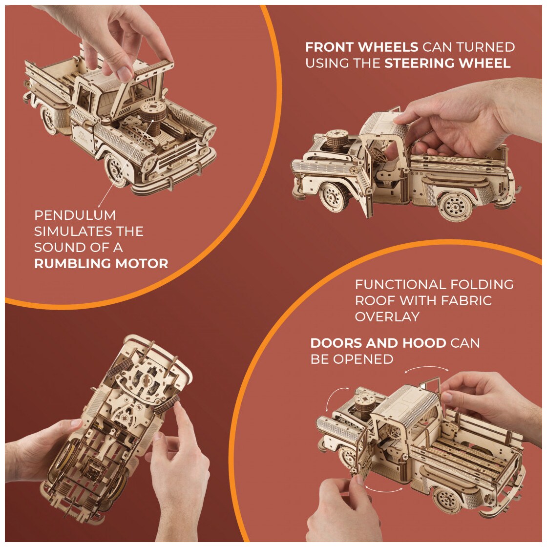 3D Puzzle Pick-Up Lumberjack 460 Stk.