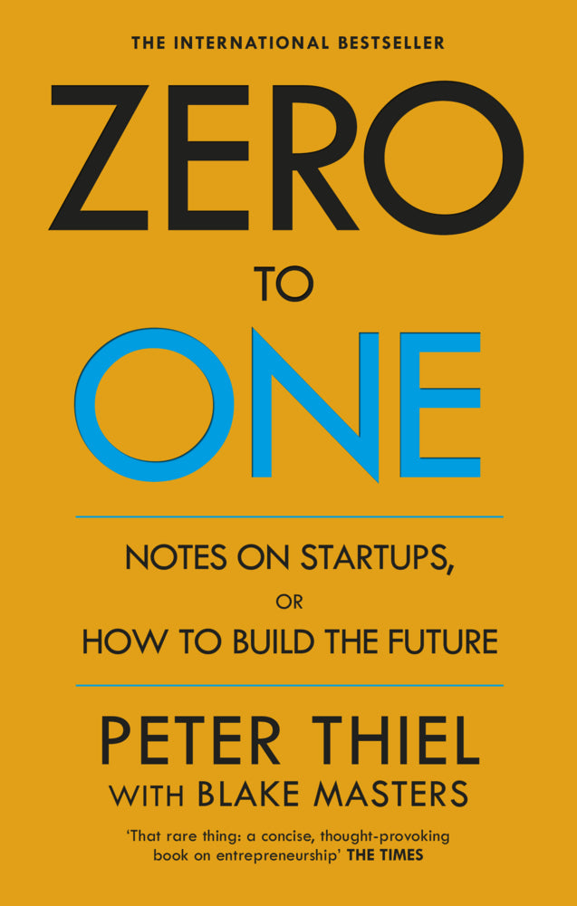 Zero to One, English edition (Peter Thiel)
