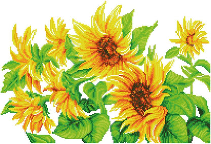 Diamond Dotz Diamond Painting Sonnenblumenfeld
