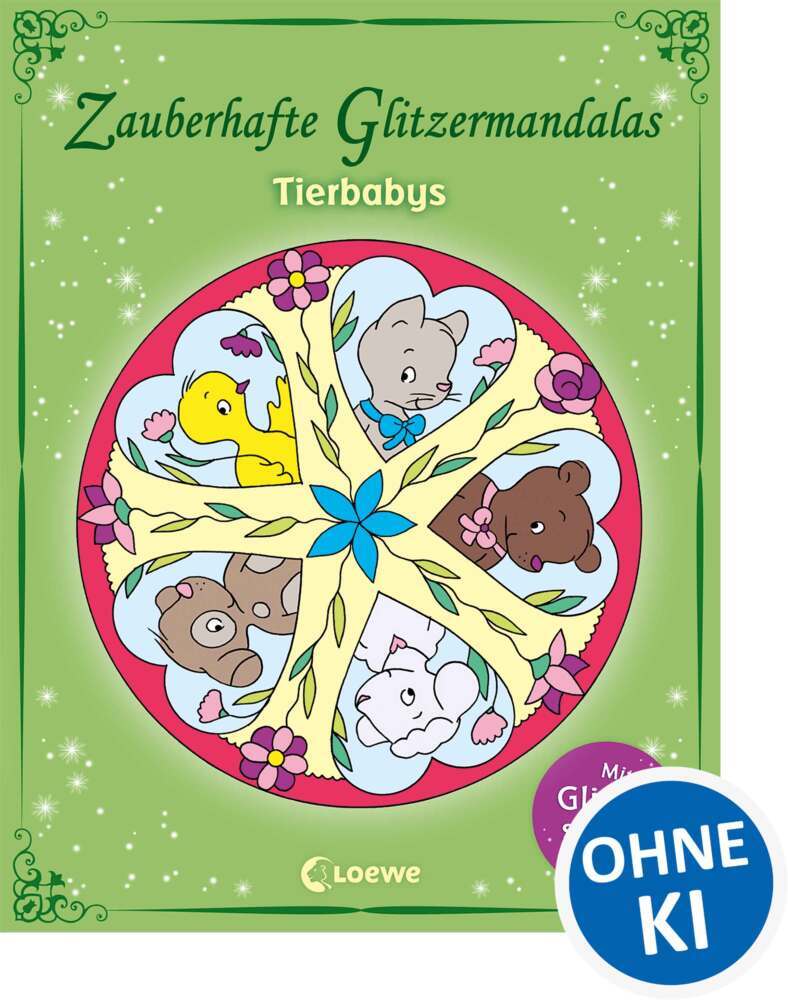 Zauberhafte Glitzermandalas - Tierbabys