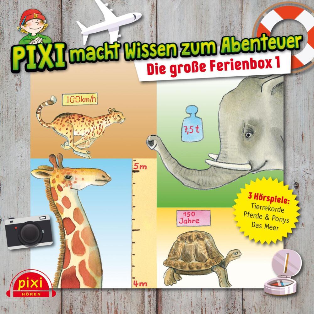 Pixi macht Wissen zum Abenteuer: Die große Ferienbox 1.Box.1, Audio-CD