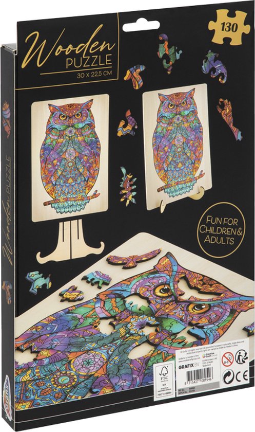Holzpuzzle Eule 130 tlg