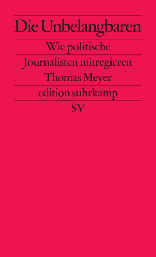 Die Unbelangbaren (Thomas Meyer)